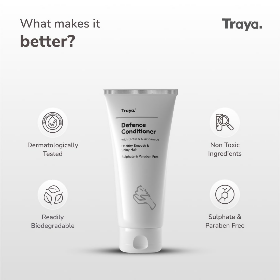 Traya Defence Conditioner with Biotin & Niacinamide