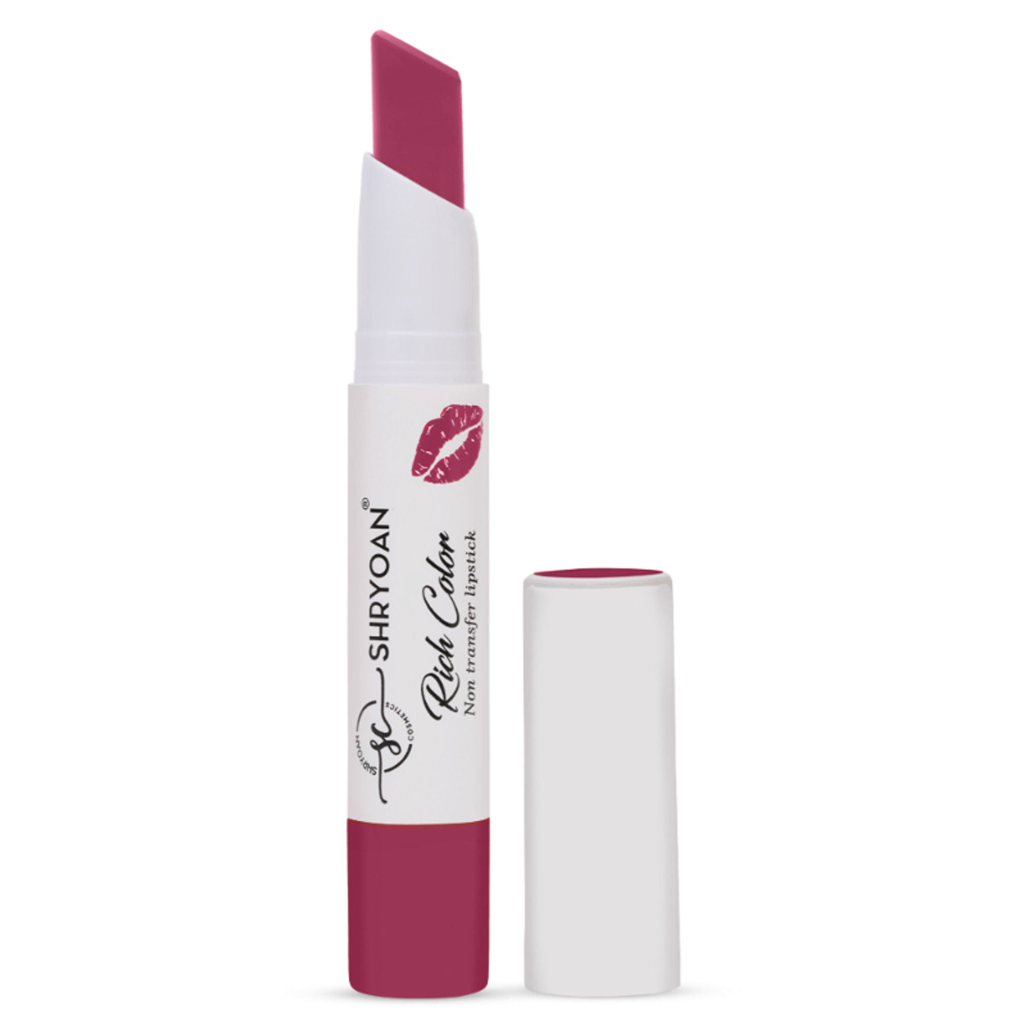 Shryoan Rich Color Non-Transfer Long Stay Creamy Lipstick - Grape Fruit 15 - Mud Cake - 01