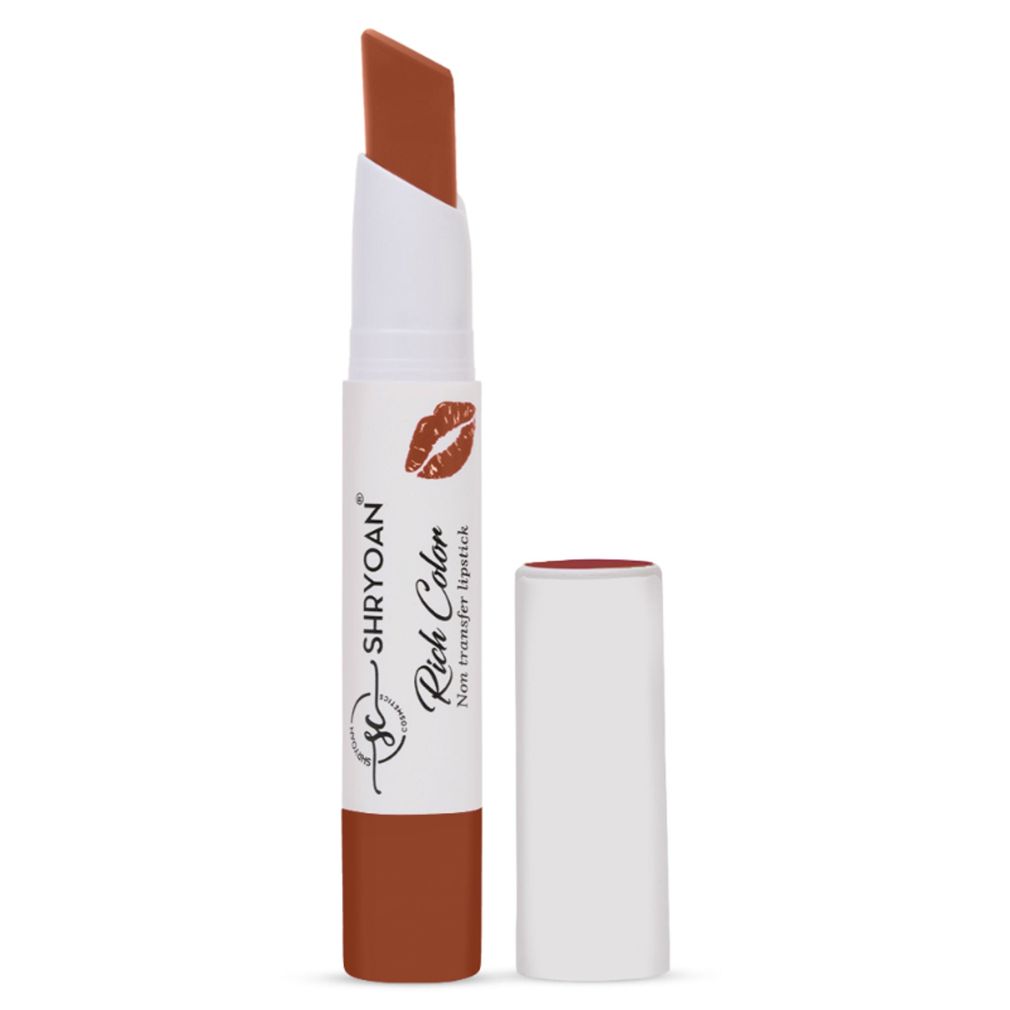 Shryoan Rich Color Non-Transfer Long Stay Creamy Lipstick - Grape Fruit 15 - Chocolate Drizzle - 03