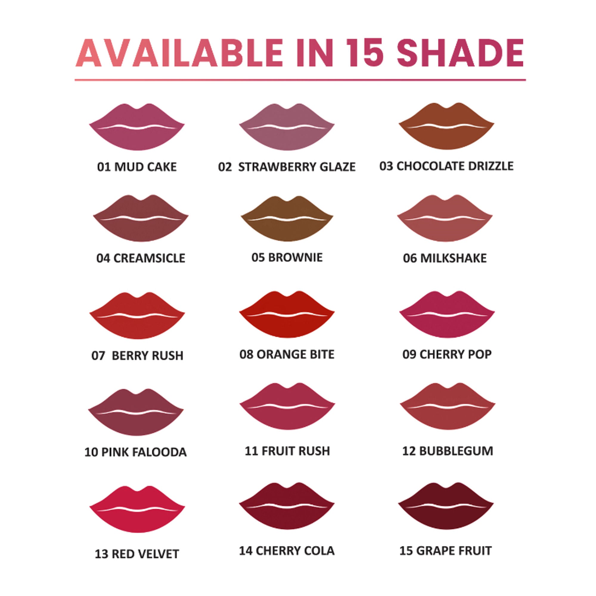 Shryoan Rich Color Non-Transfer Long Stay Creamy Lipstick - Grape Fruit 15 - Grape Fruit - 15