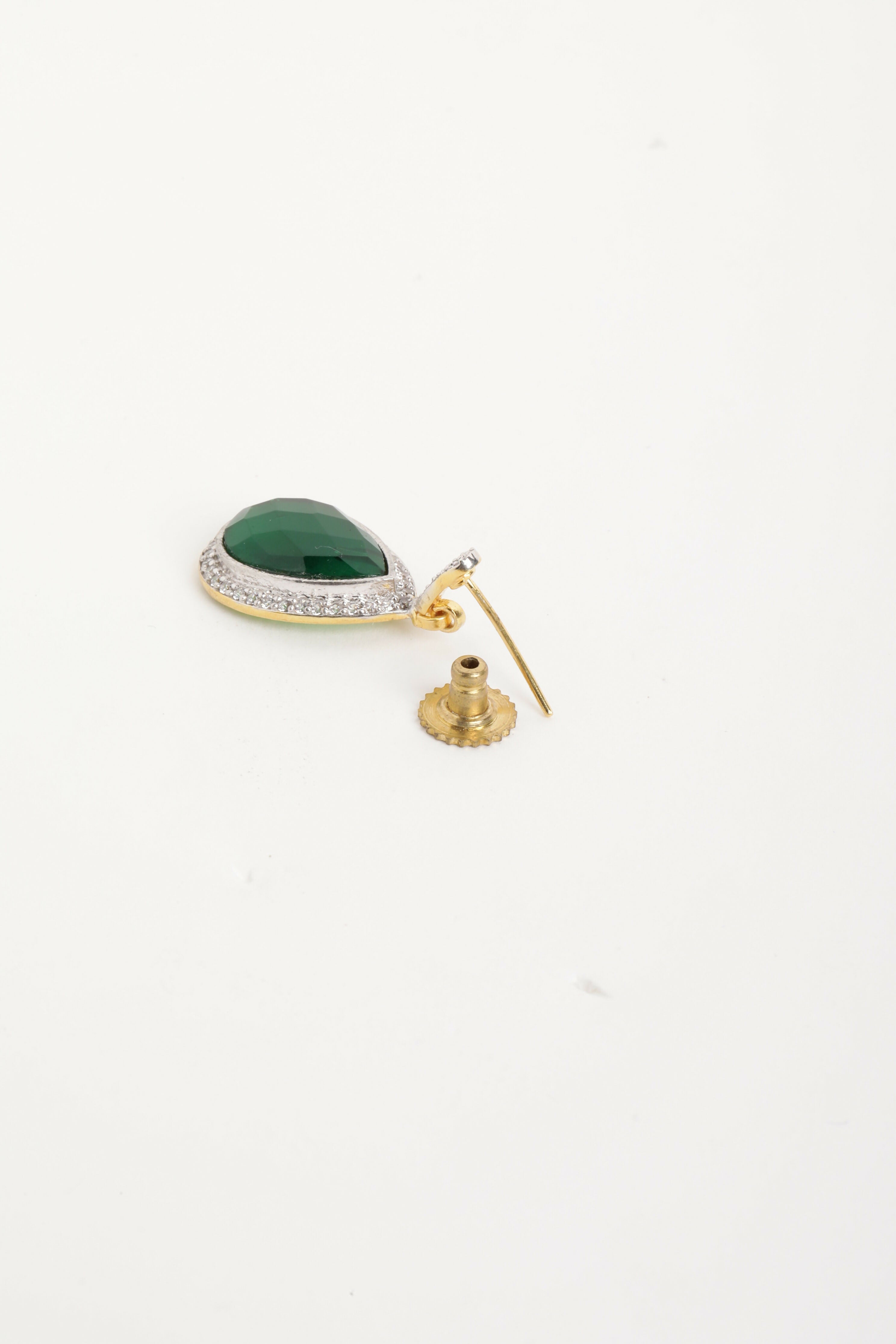 Nuyug 22K Gold Plated Fern Radiance Contemporary Drop Earrings - Distacart