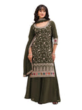 Anaita Mehendi Vichitra Suit With Heavy Embroidery Work - Distacart