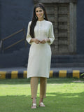 Juniper Ivory Rayon Festive Solid Straight Kurta For Women - Distacart