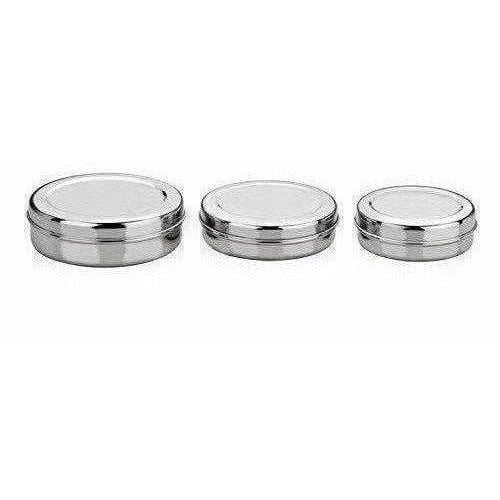 Stainless Steel Canister Set of 3 (Silver)
