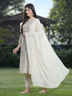 Juniper Off White Rayon Festive Printed Skd For Women - Distacart