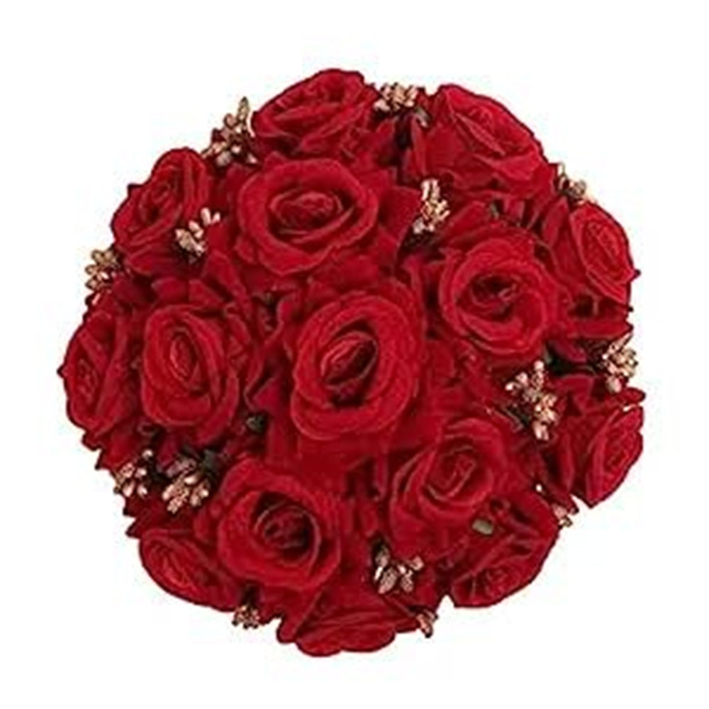 Red Rose Juda With Gold Pollens