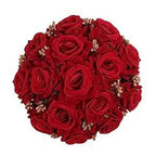 Red Rose Juda With Gold Pollens