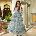PartyWear Designer Mint Cream Pure Maslin Palazzo Suit - Anbazaar - Distacart