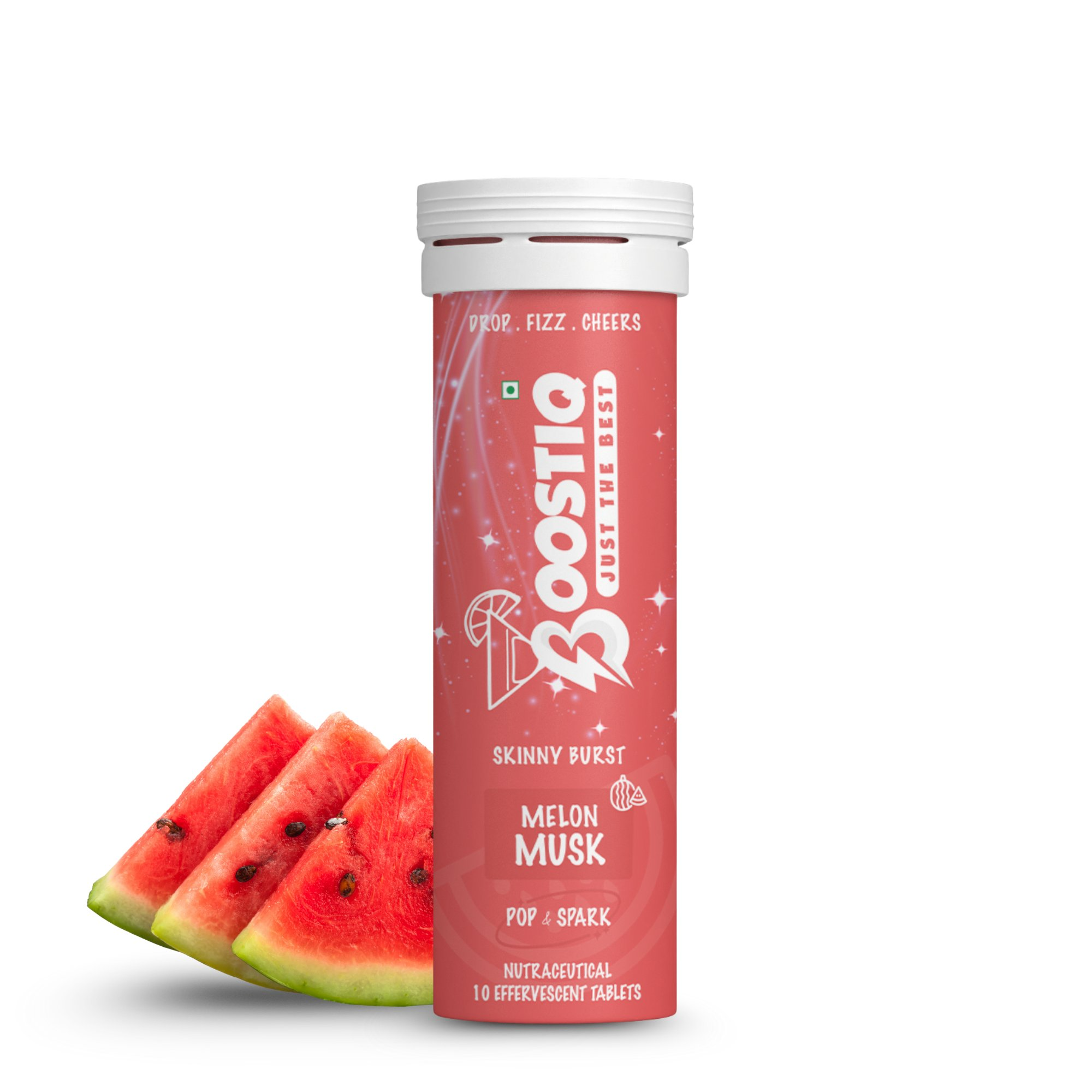 BOOSTIQ Pop & Spark Effervescent Tablets - Melon Musk