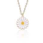 Gold-Toned Alloy Sunflower Pendant Necklace - The Pari