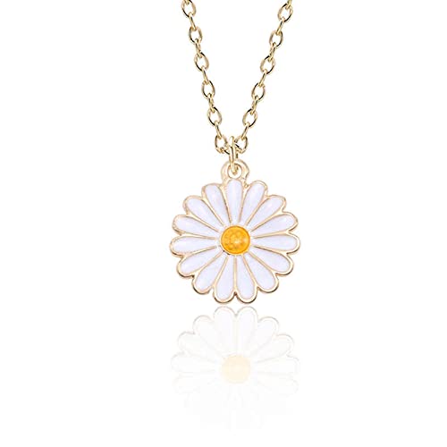 Gold-Toned Alloy Sunflower Pendant Necklace - The Pari