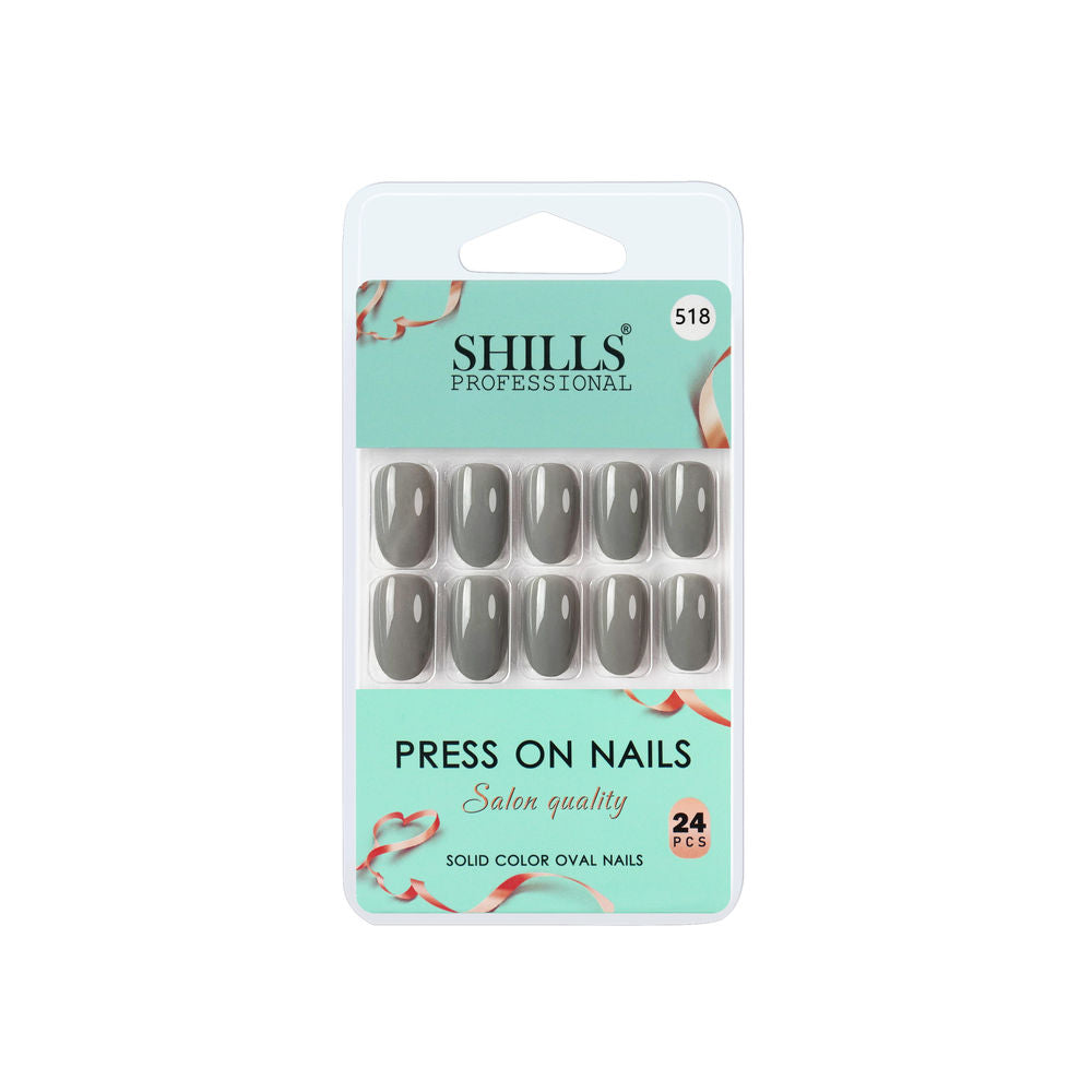 shills professional reusable press on nails oval spn518