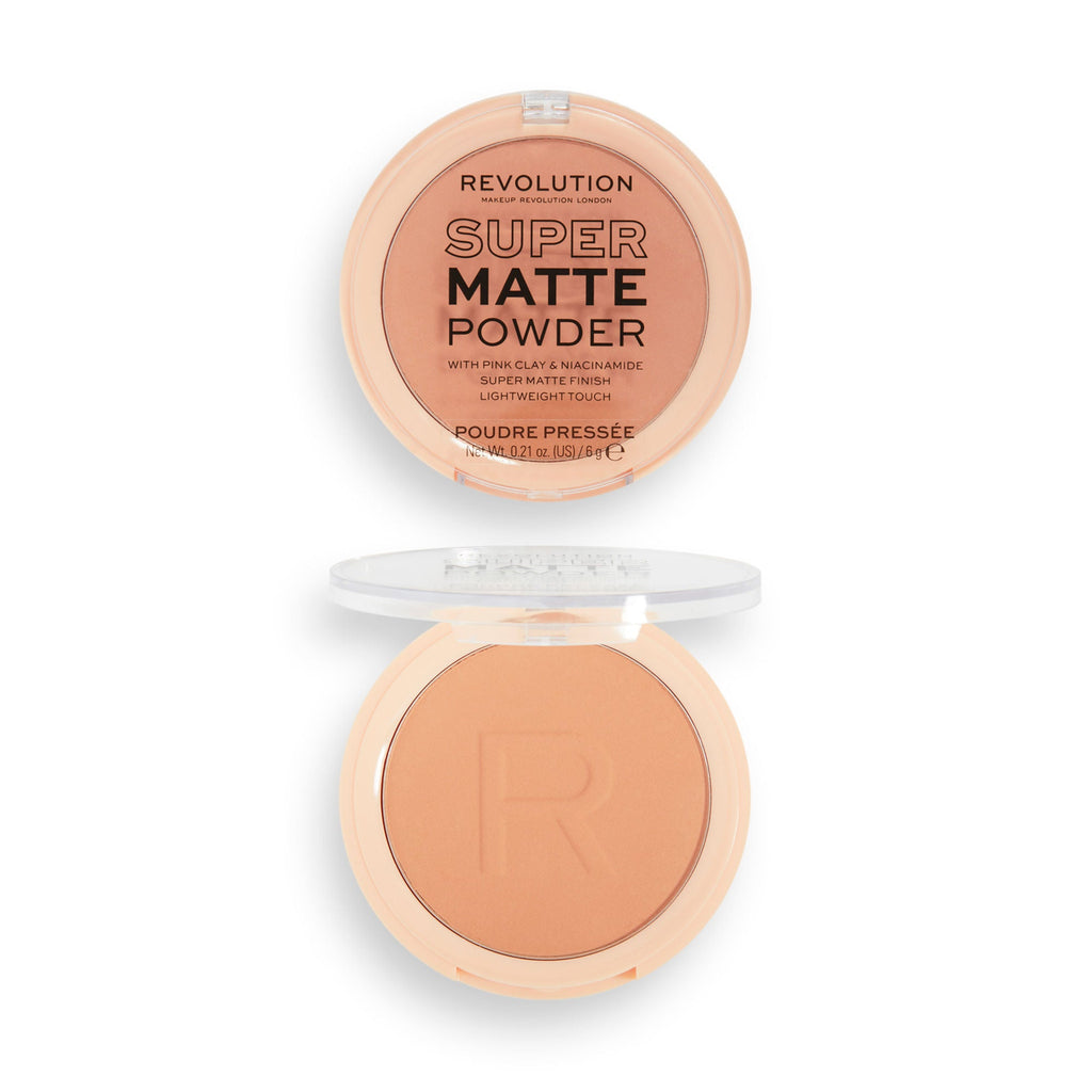 Makeup Revolution Super Matte Pressed Powder - Warm Beige - Distacart