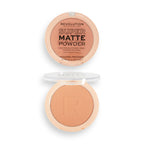 Makeup Revolution Super Matte Pressed Powder - Warm Beige - Distacart