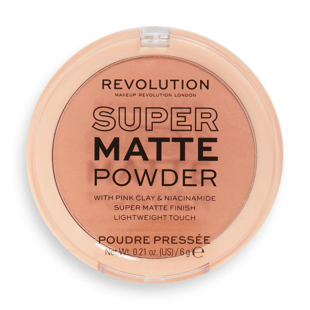 Makeup Revolution Super Matte Pressed Powder - Warm Beige - Distacart
