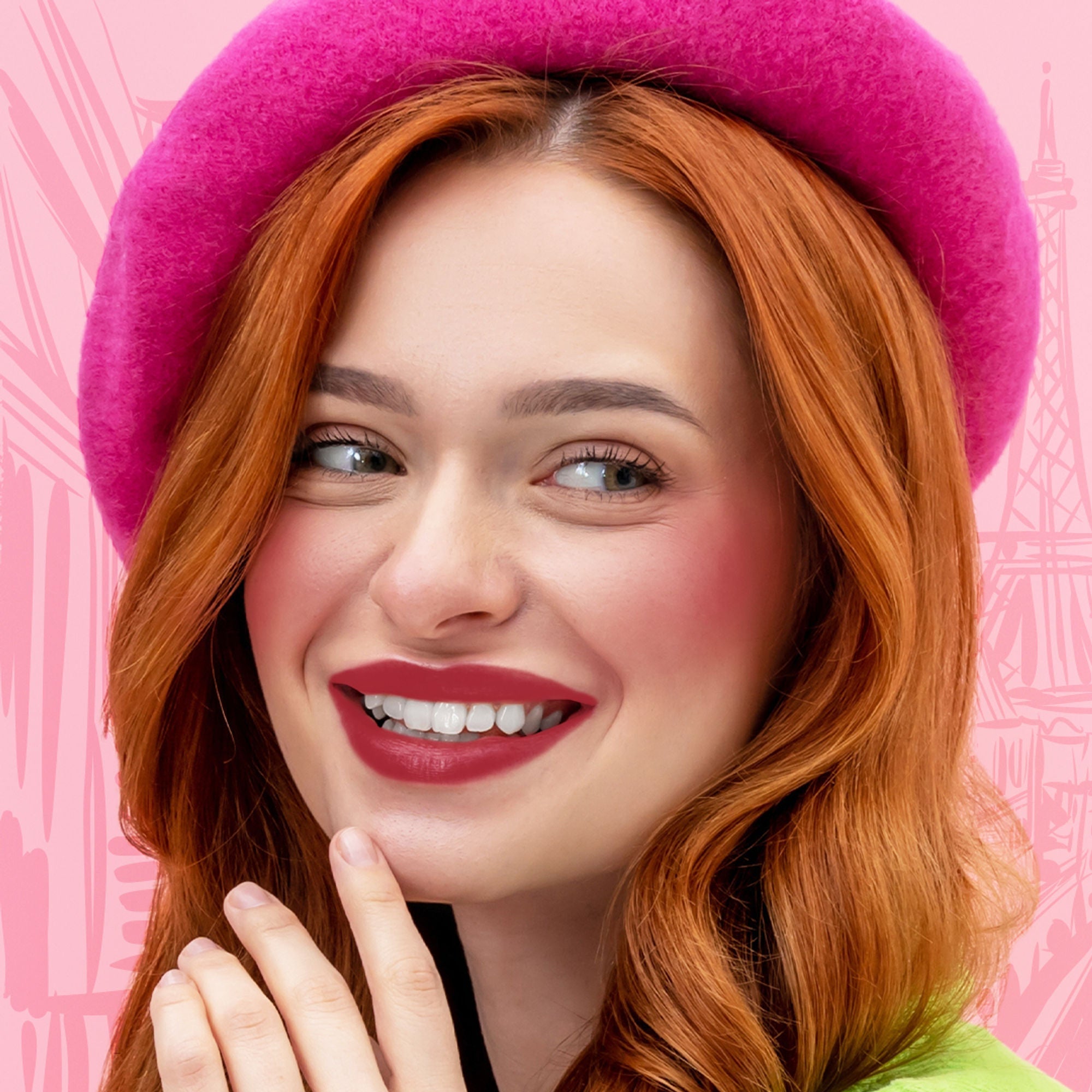 Makeup Revolution X Emily In Paris Multi-Use Lip & Cheek Blush Paris Fantasy Rouge - Distacart