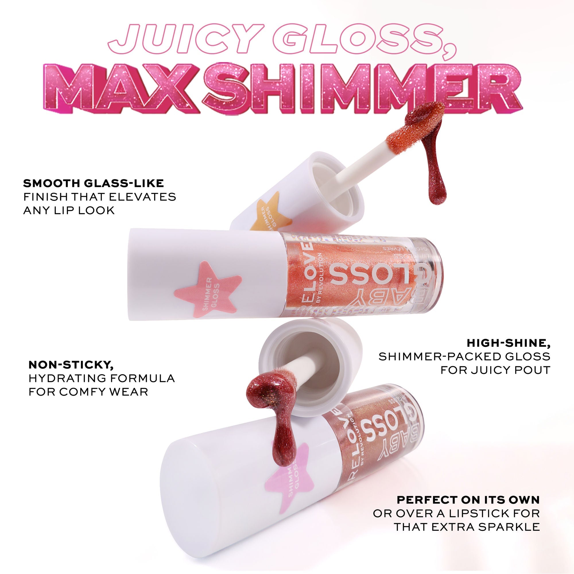 Revolution Relove Baby Gloss Shimmer - Autumn - Distacart