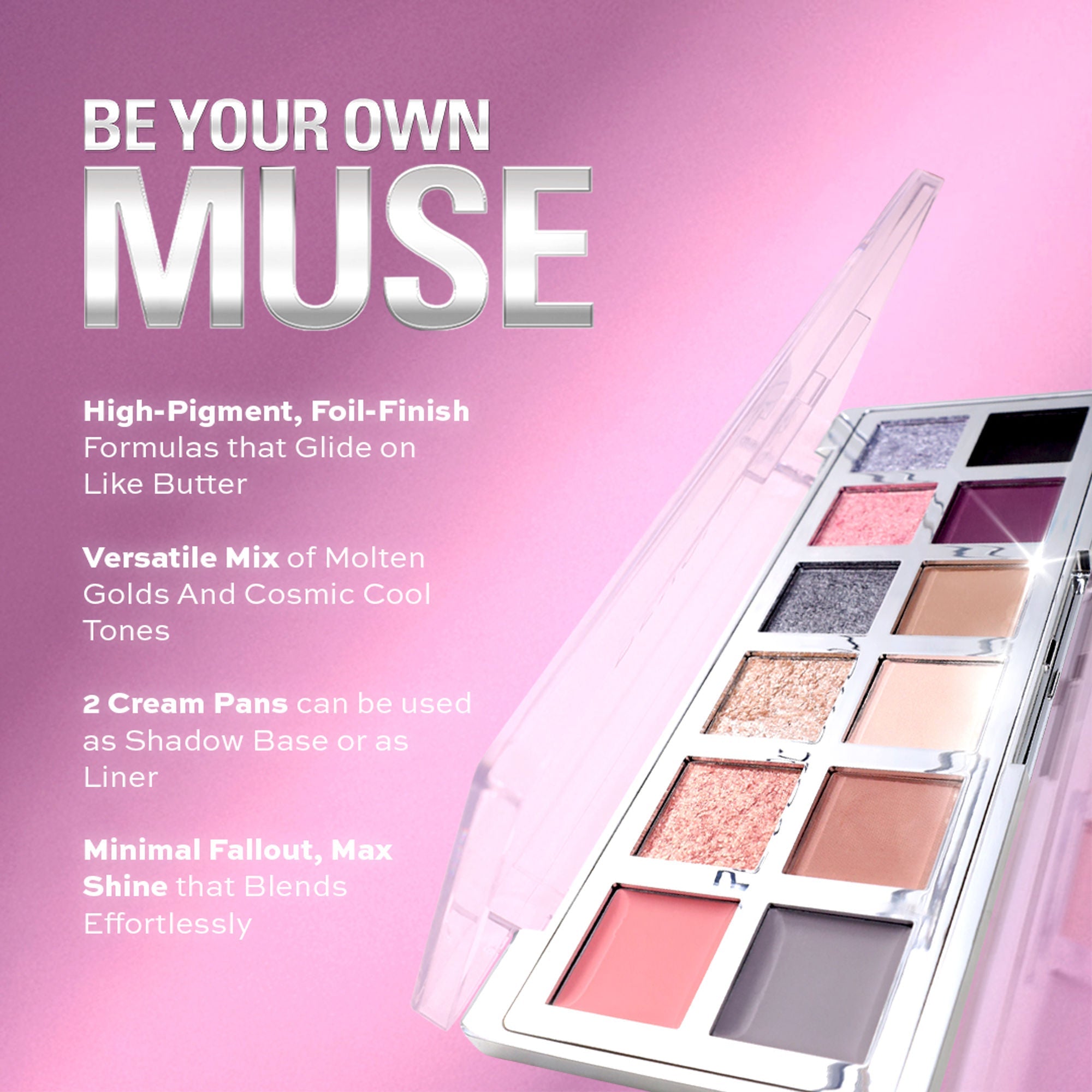 Makeup Revolution Metallic Muse The Muse Icon Eyeshadow Palette