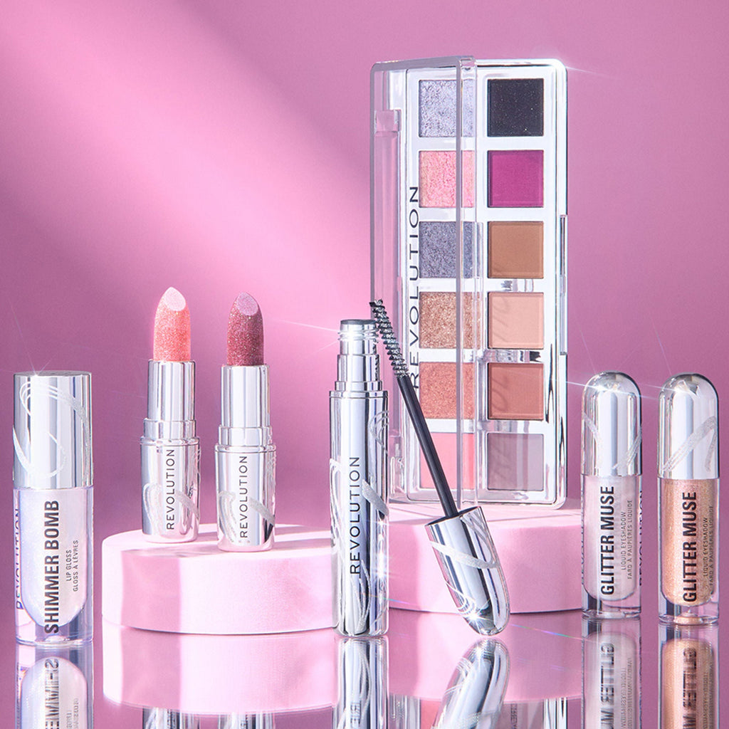 Makeup Revolution Metallic Muse Glitter Lipstick - Baby Pink - Distacart