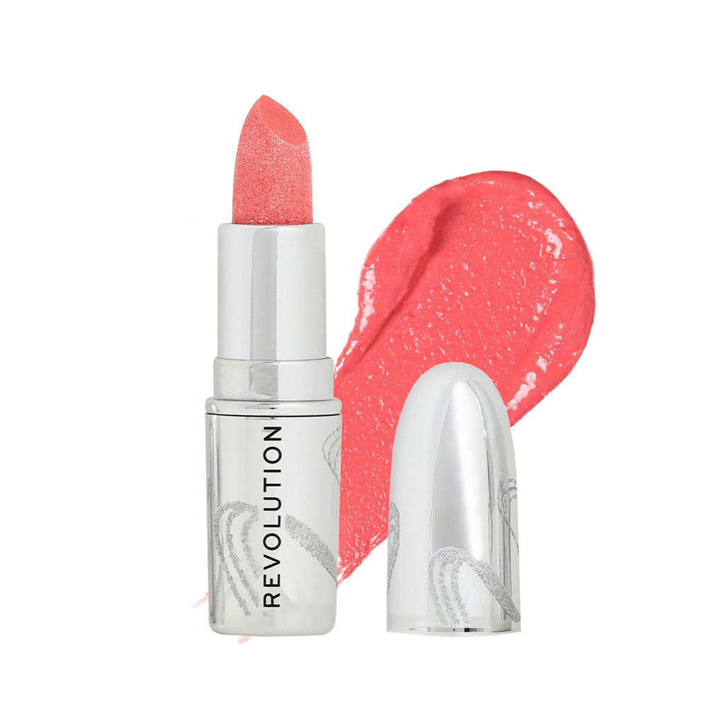 Makeup Revolution Metallic Muse Glitter Lipstick - Baby Pink - Distacart