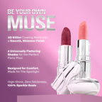 Makeup Revolution Metallic Muse Glitter Lipstick - Baby Pink - Distacart