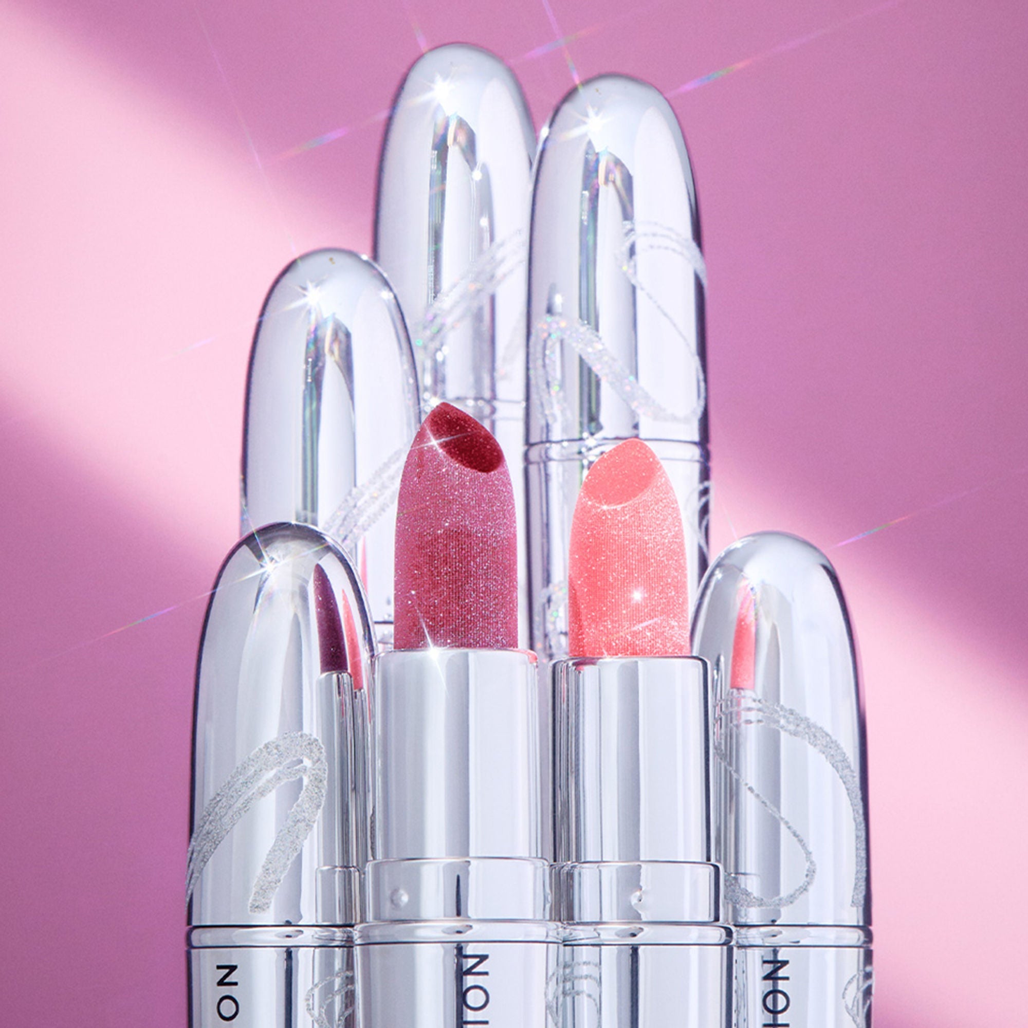 Makeup Revolution Metallic Muse Glitter Lipstick - Baby Pink - Distacart
