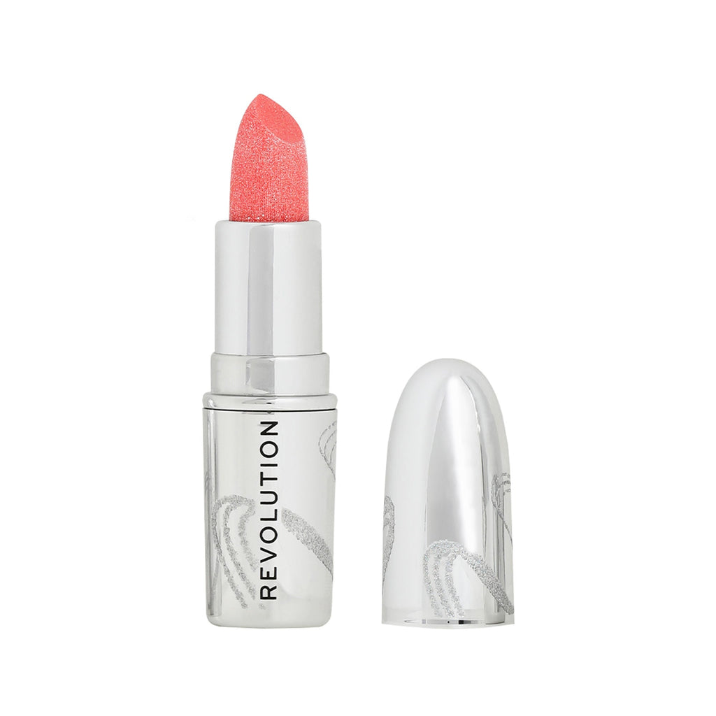 Makeup Revolution Metallic Muse Glitter Lipstick - Baby Pink - Distacart