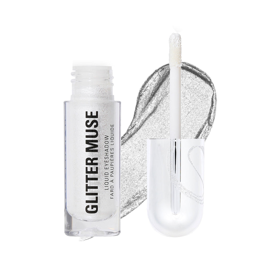 Makeup Revolution Metallic Muse Glitter Muse Eyeshadow - Silver - Distacart