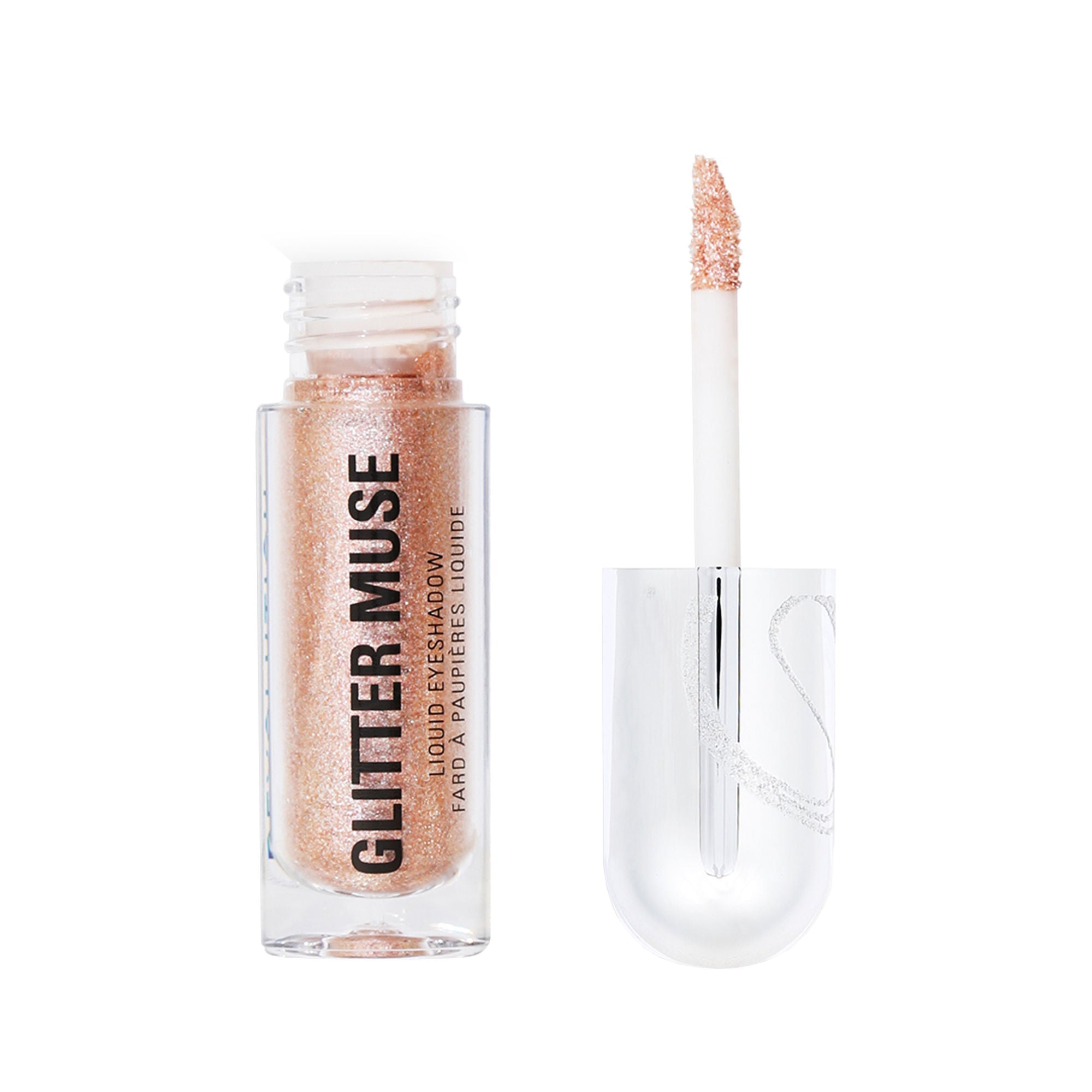 Makeup Revolution Metallic Muse Glitter Muse Eyeshadow - Gold - Distacart