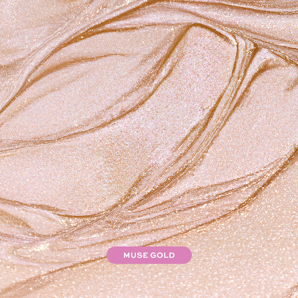 Makeup Revolution Metallic Muse Glitter Muse Eyeshadow - Gold - Distacart
