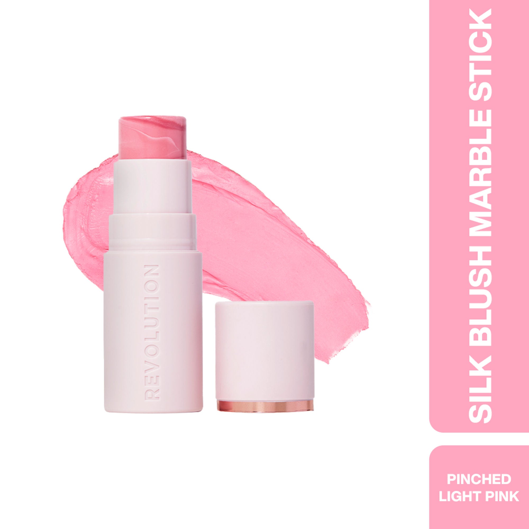 Makeup Revolution Skin Silk Marble Blush Stick - Pinched Light Pink