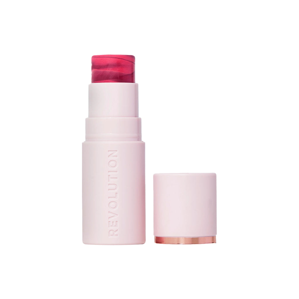 Makeup Revolution Skin Silk Marble Blush Stick - Berry Flush - Distacart