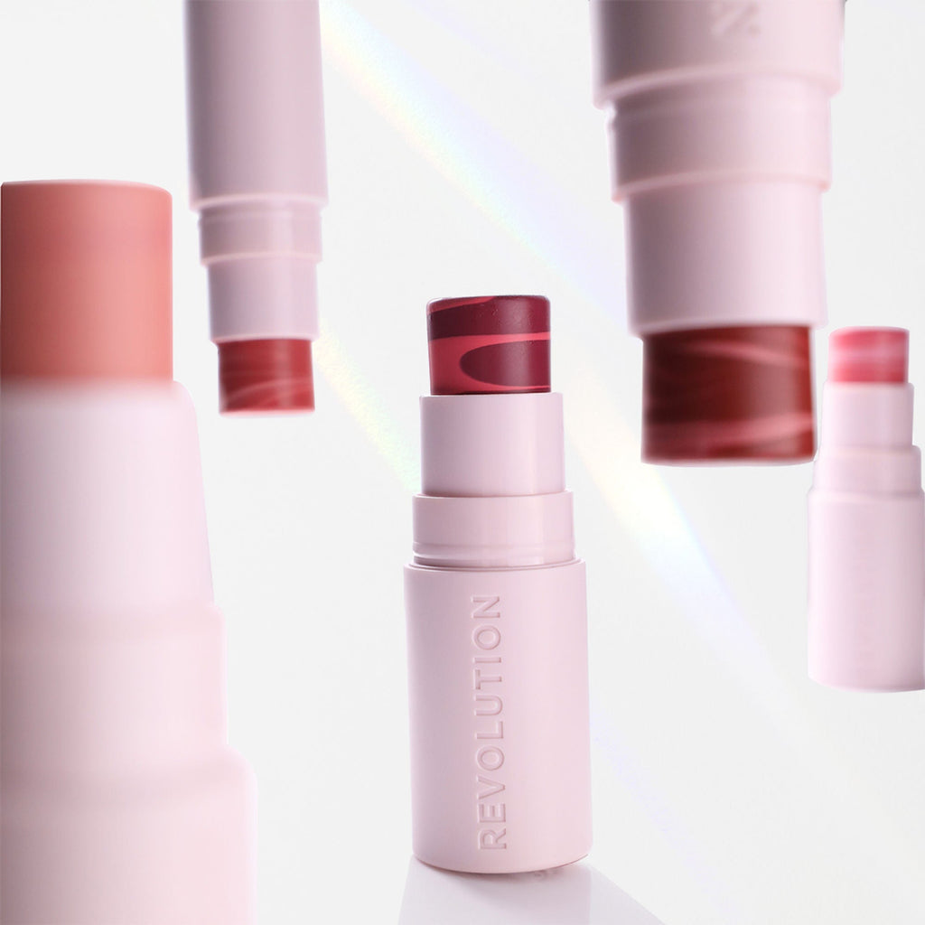 Makeup Revolution Skin Silk Marble Blush Stick - Sunkissed Apricot - Distacart