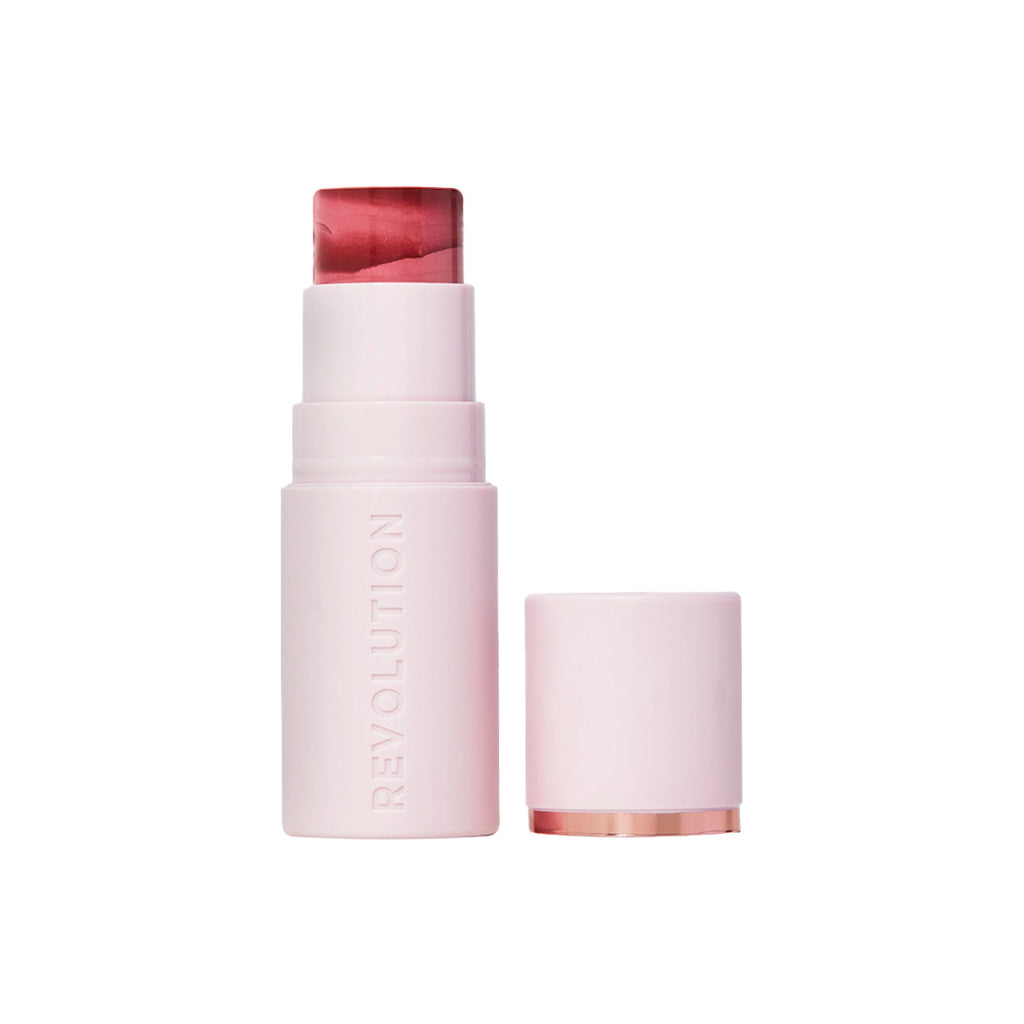 Makeup Revolution Skin Silk Marble Blush Stick - Sundown Spice - Distacart
