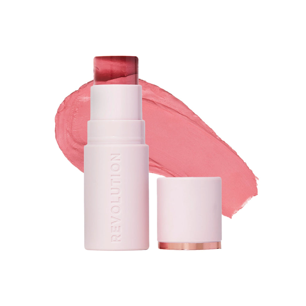 Makeup Revolution Skin Silk Marble Blush Stick - Sundown Spice - Distacart