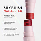 Makeup Revolution Skin Silk Marble Blush Stick - Sundown Spice - Distacart
