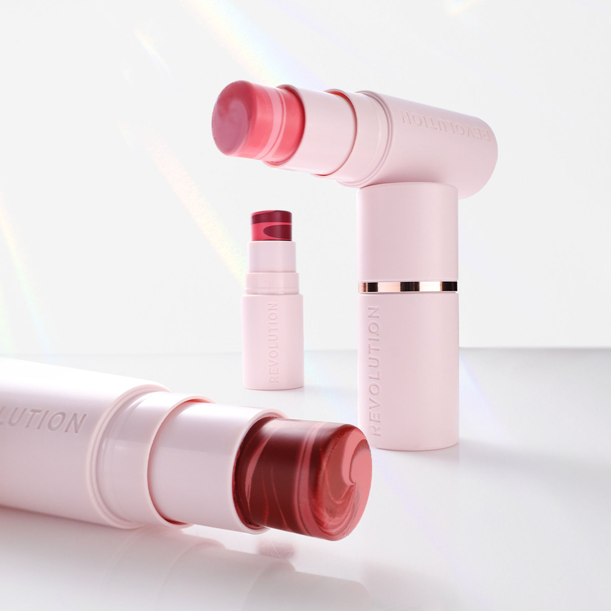 Makeup Revolution Skin Silk Marble Blush Stick - Sundown Spice - Distacart