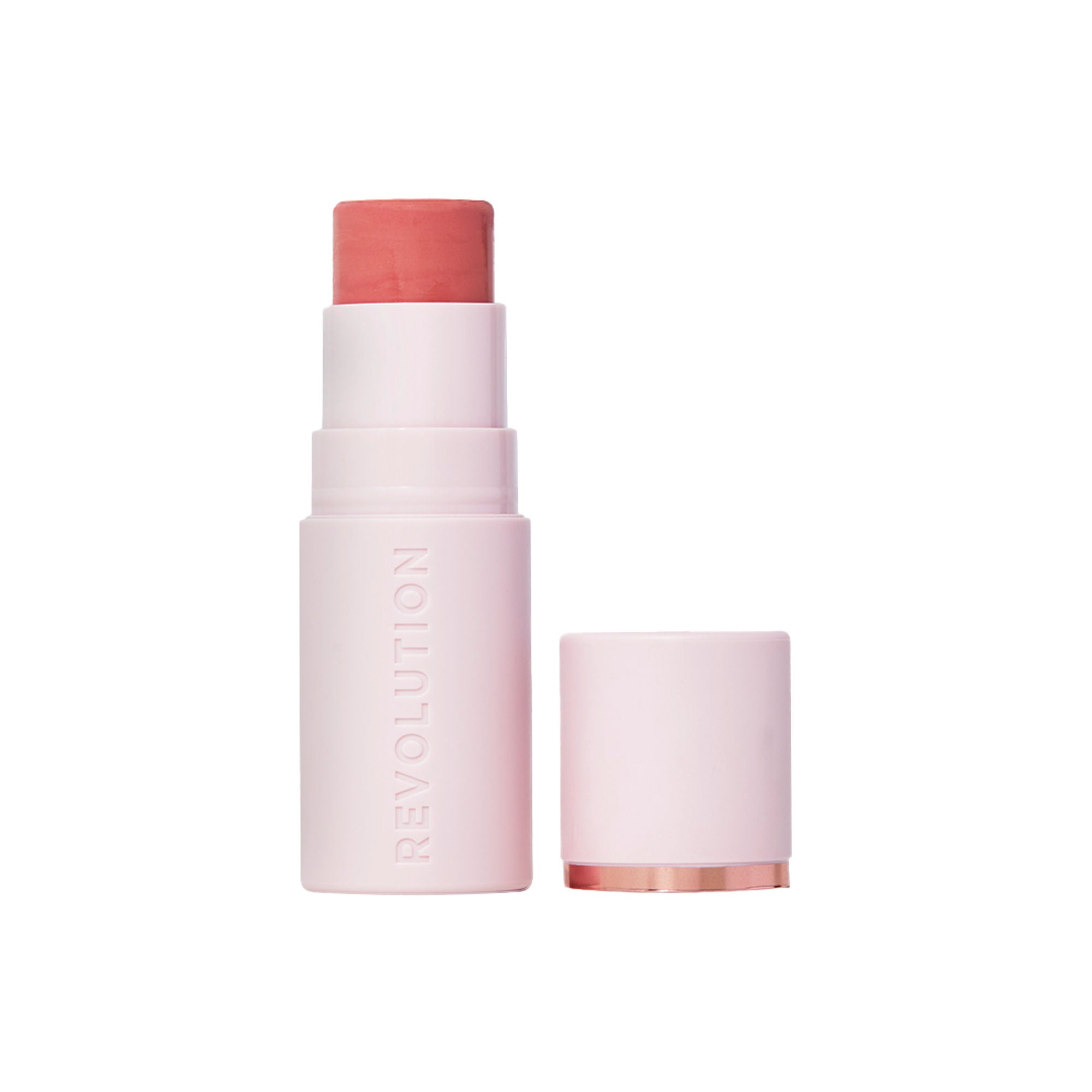 Makeup Revolution Skin Silk Marble Blush Stick - Peachy Pink - Distacart