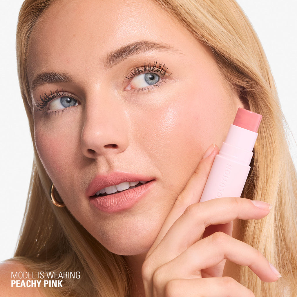 Makeup Revolution Skin Silk Marble Blush Stick - Peachy Pink - Distacart