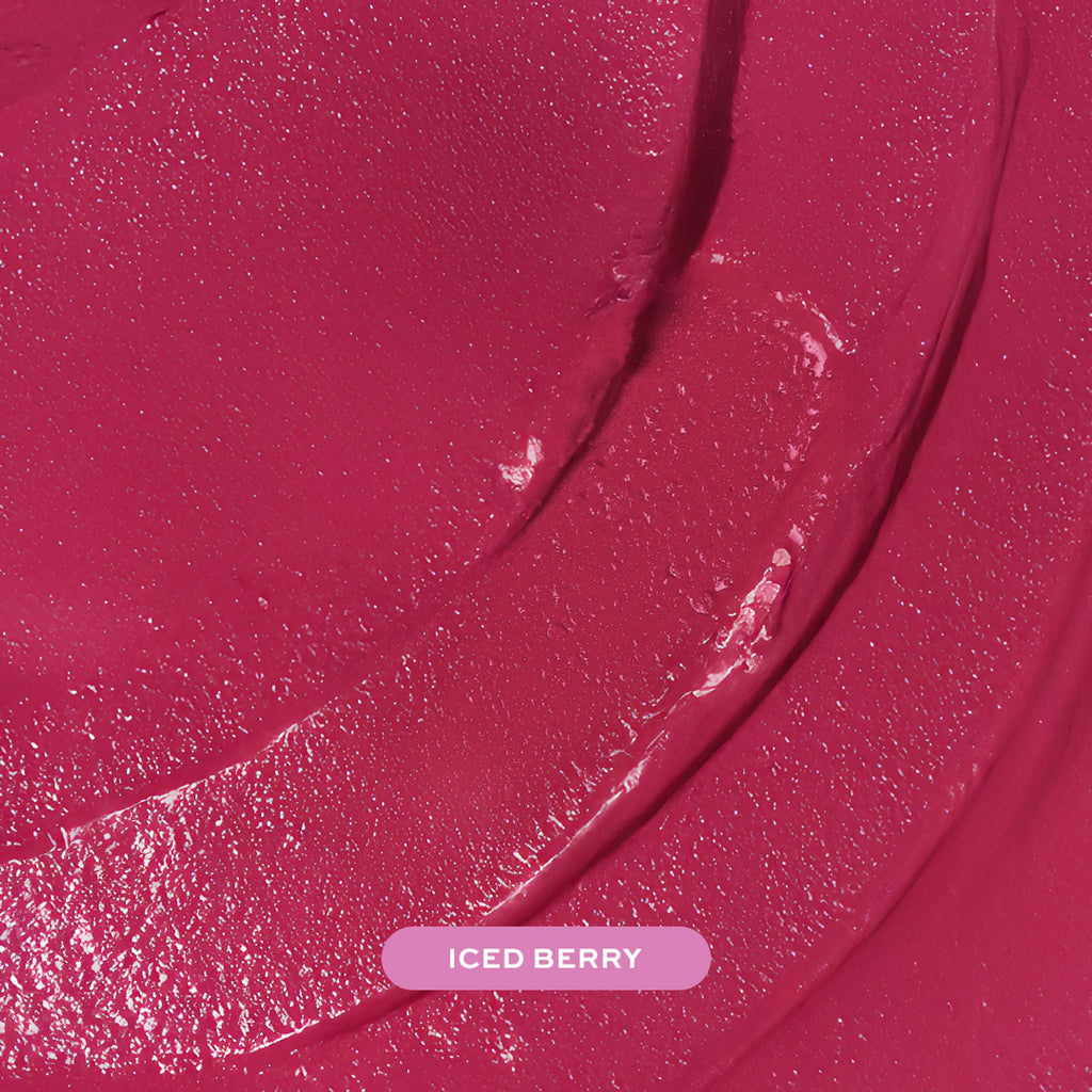 Makeup Revolution Metallic Muse Glitter Lipstick - Iced Berry - Distacart