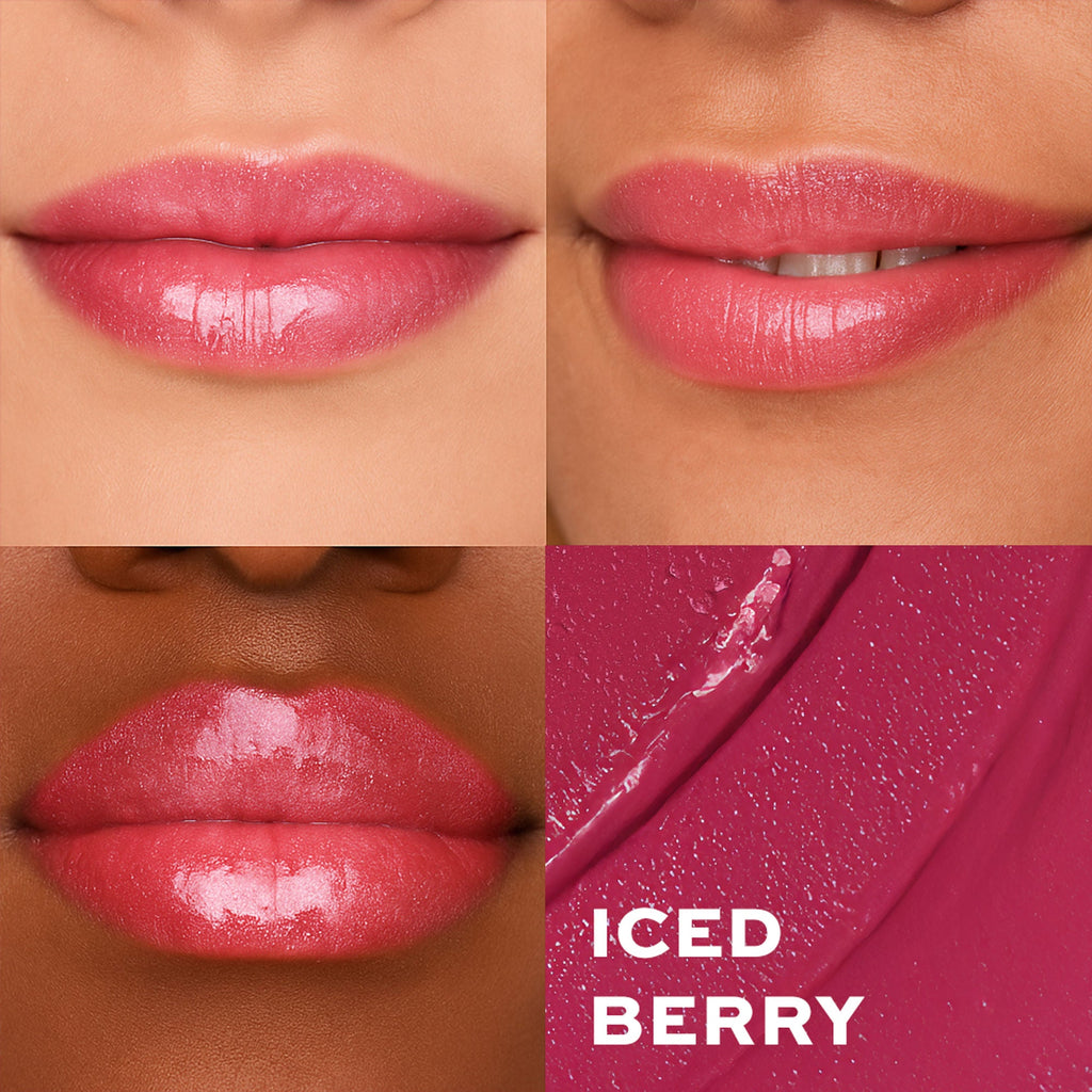 Makeup Revolution Metallic Muse Glitter Lipstick - Iced Berry - Distacart