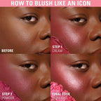 Makeup Revolution Blush Icon Palette - Hot Pink Flag - Distacart