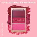Makeup Revolution Blush Icon Palette - My Cherry Truth - Distacart