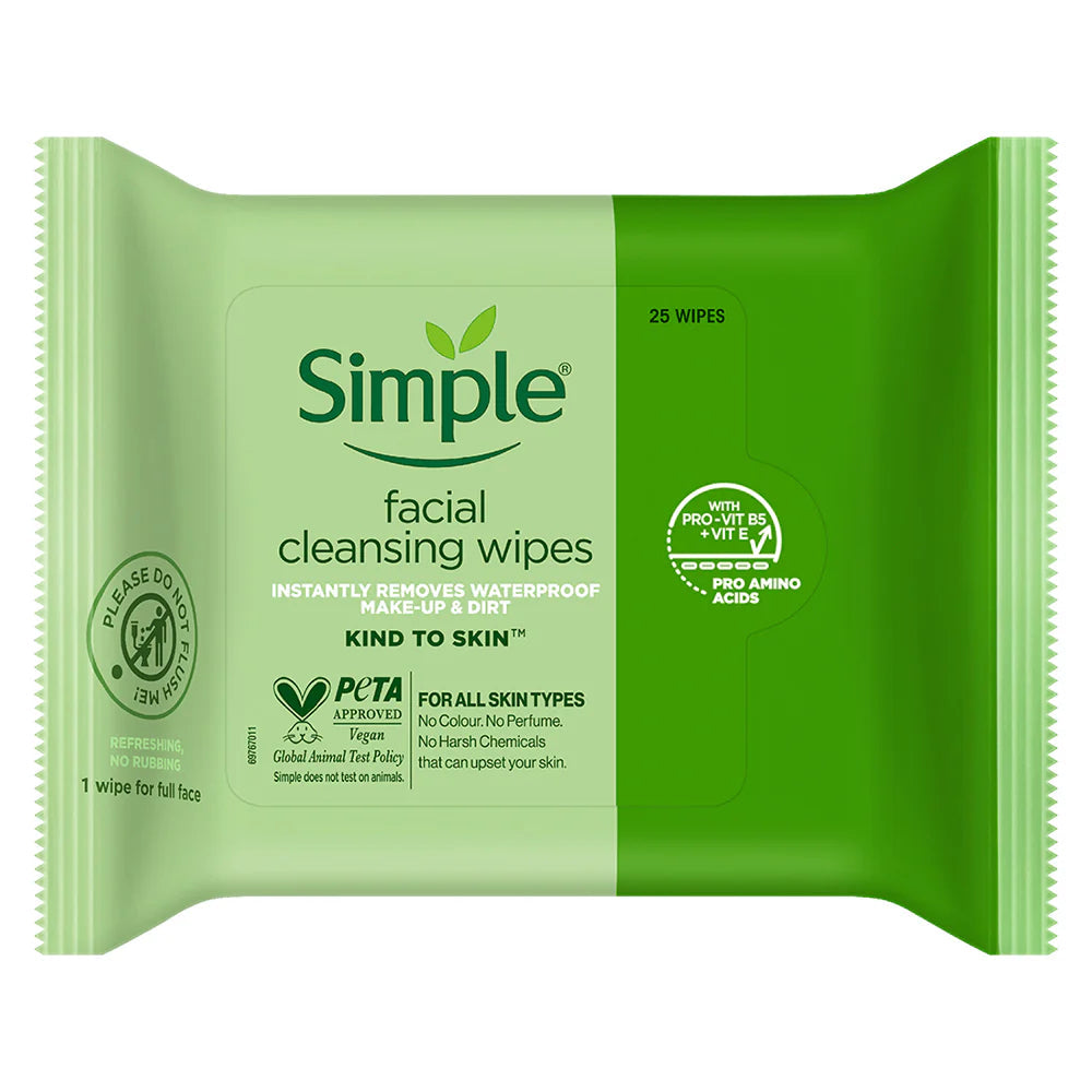 Simple Kind To Skin Cleansing Facial Wipes