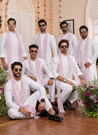 Raivat Ethnic Off White Colour Art Silk Kurta Pajama With Matching Dupatta
