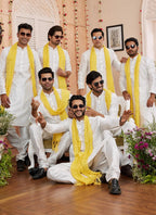 Raivat Ethnic Cream Colour Art Silk Kurta Pajama With Matching Dupatta