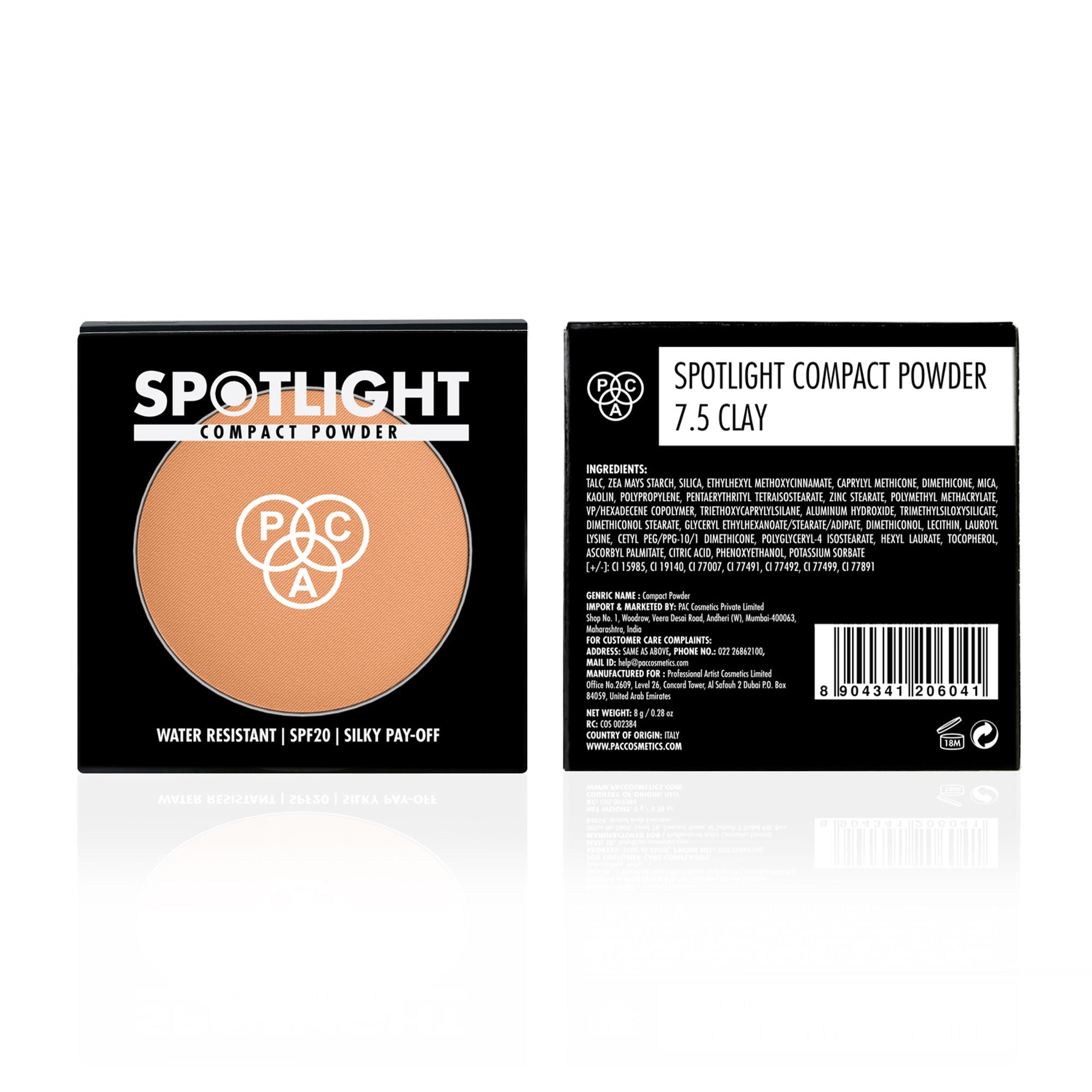 PAC Studio Spotlight Compact Powder - 7.5 Clay