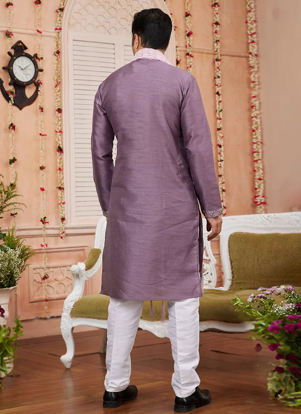 Raivat Ethnic Onion Pink Colour Art Silk Kurta Pajama With Matching Dupatta