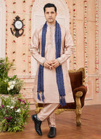 Raivat Ethnic Peach Colour Art Silk Kurta Pajama With Matching Dupatta