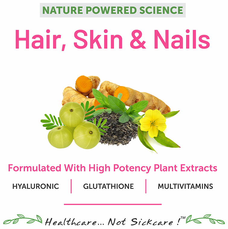 bliss welness hair skin nails veg tablet